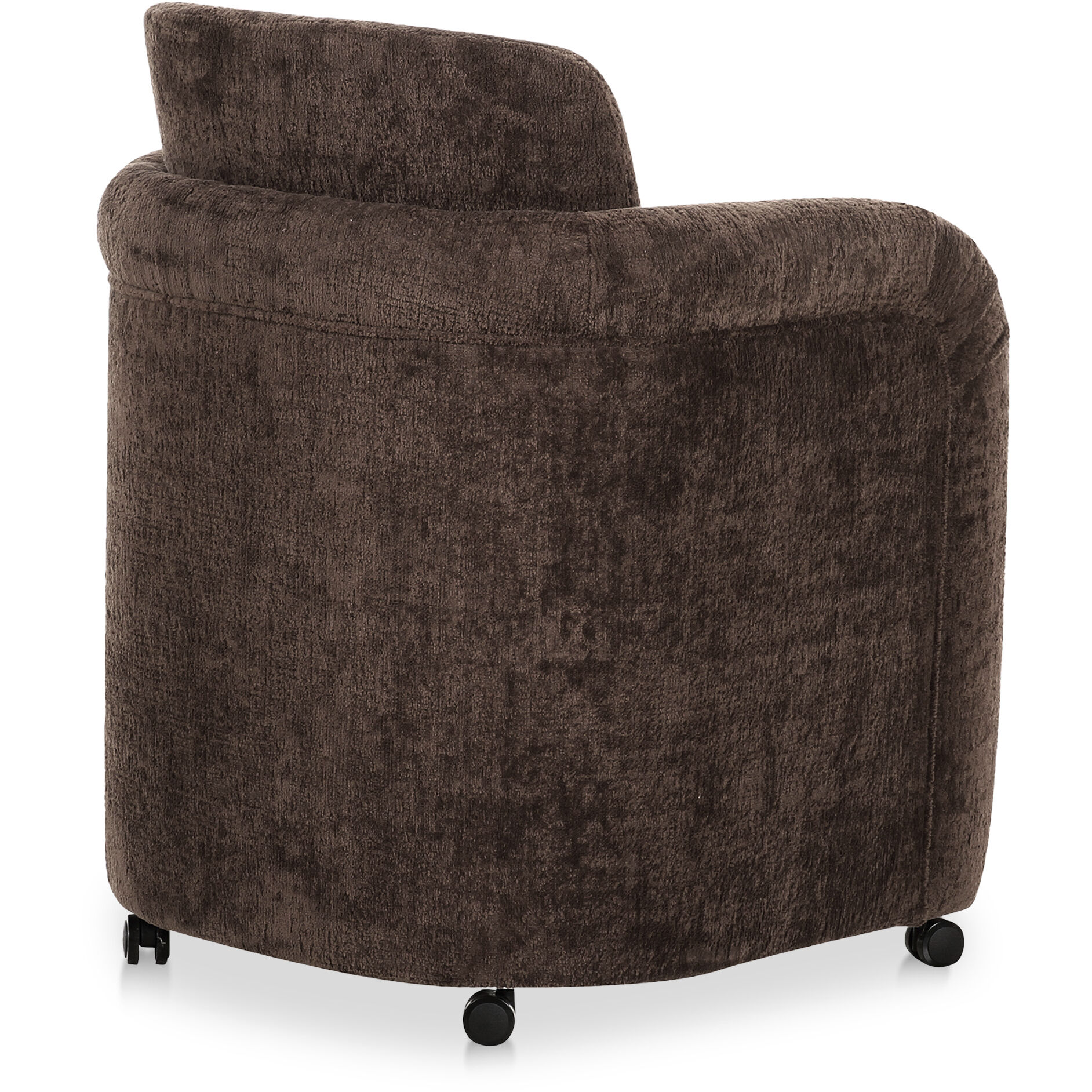 Mesto Brown Rolling Dining Chair